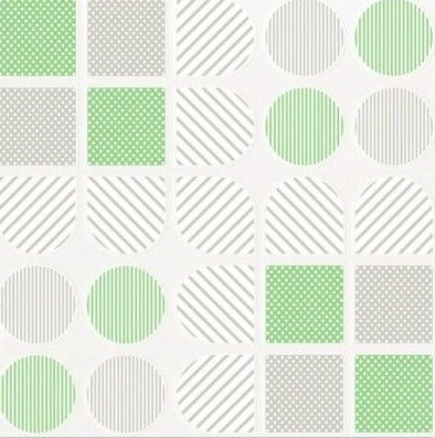 DIAMOND 25X25 DOMINO GREEN 